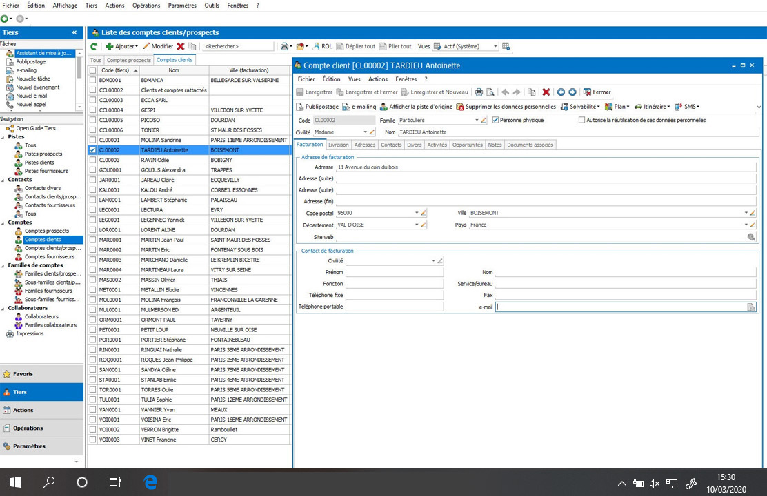 screenshot of EBP CRM Pro